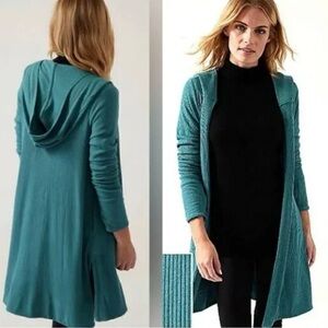 Athleta Harmony Hooded Wrap Size XS in Borealis Green